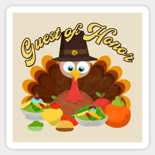 Thanksgiving Turkey Guest of Honor Sticker